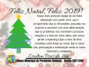 Câmara Municipal deseja a todos um Feliz Natal e Ano Novo