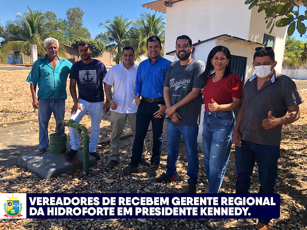 Vereadores recebem gerente regional da HidroForte em Presidente Kennedy.
